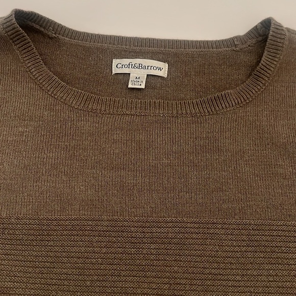 Croft & Barrow brown size medium sweater - Picture 3 of 8